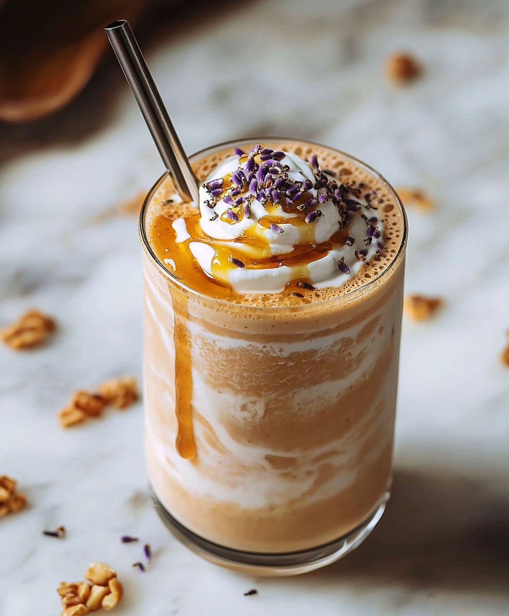 Honey Lavender Frozen Latte