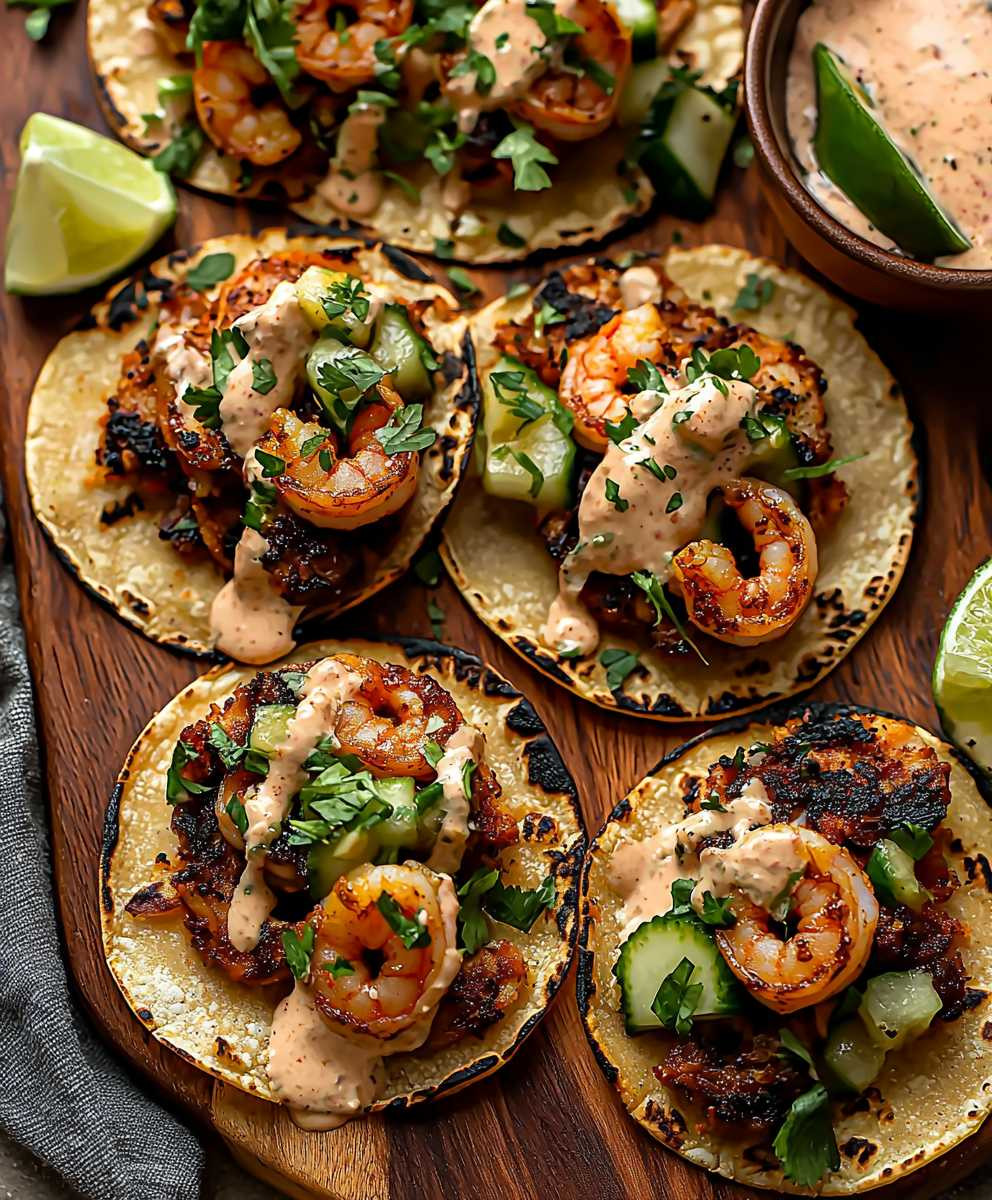 Shrimp street tacos