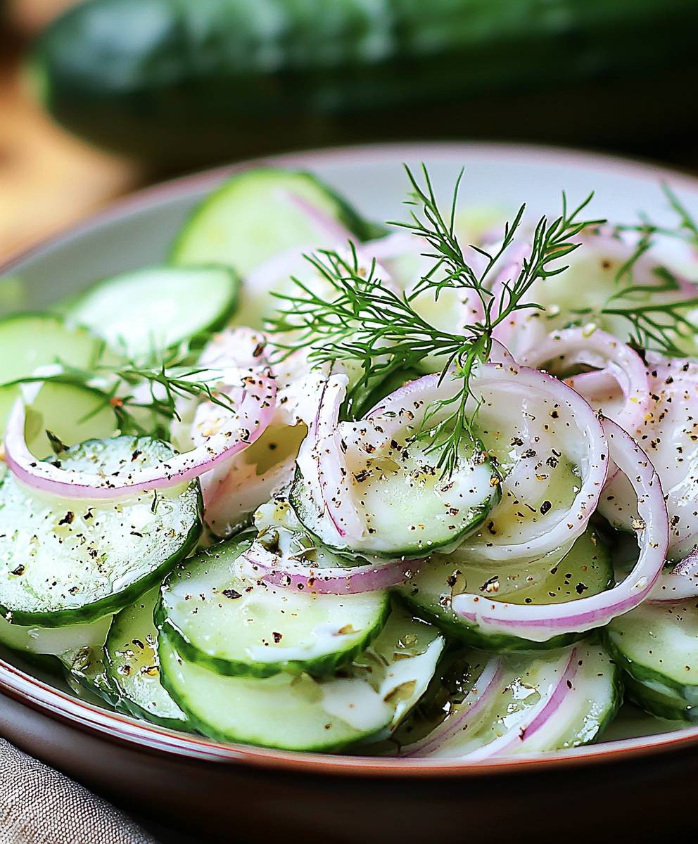 Cucumber salad creamy