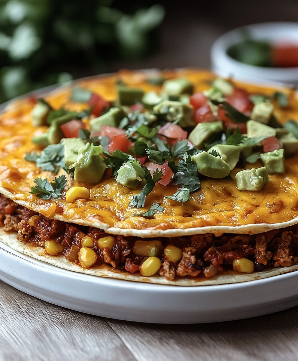 Taco Casserole With Tortillas