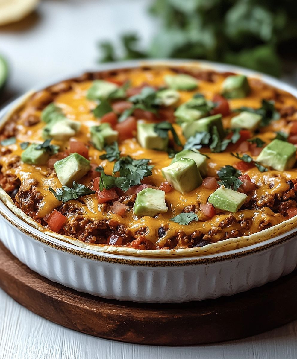 Taco Casserole With Tortillas