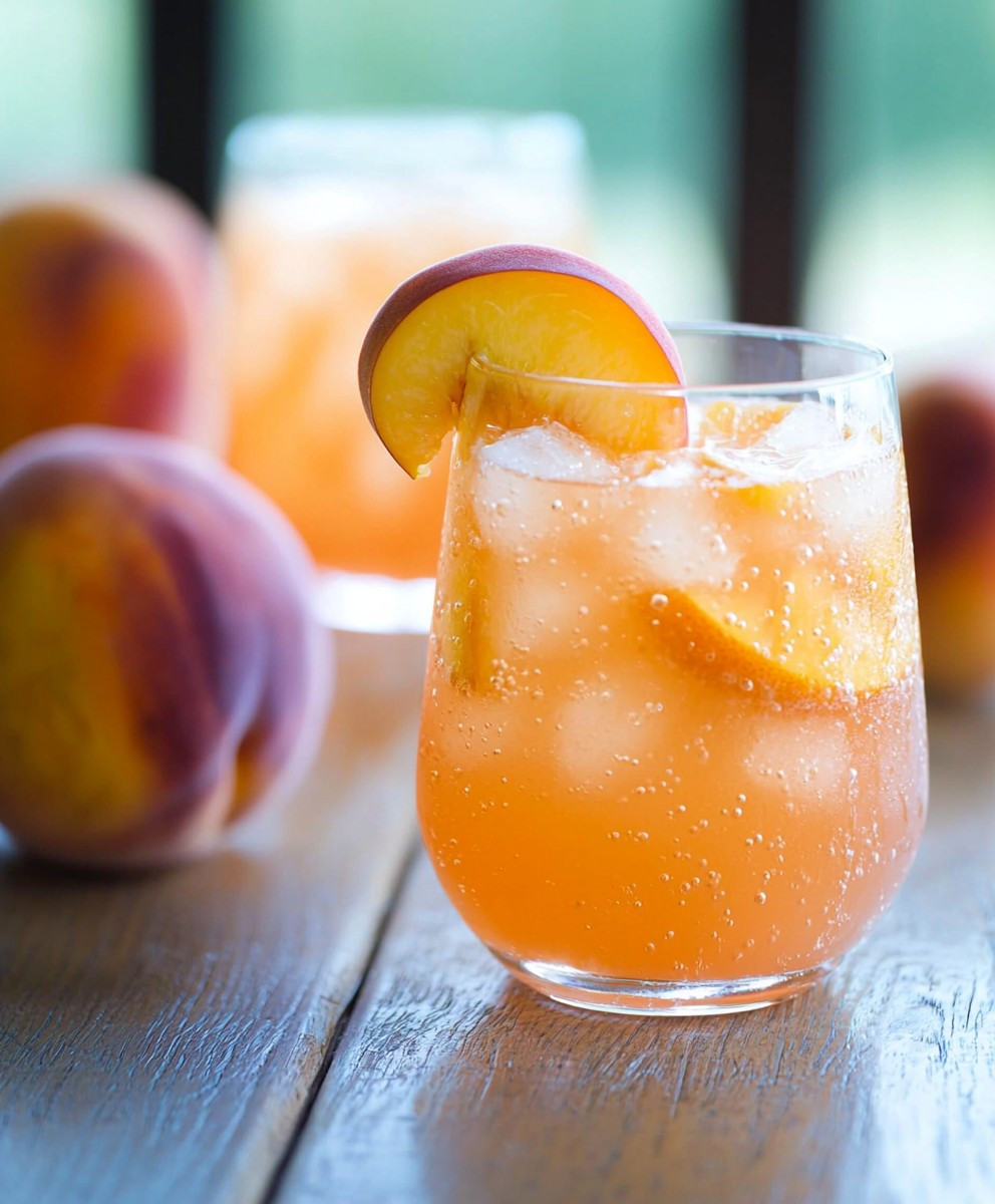 Ginger Peach Lemonade