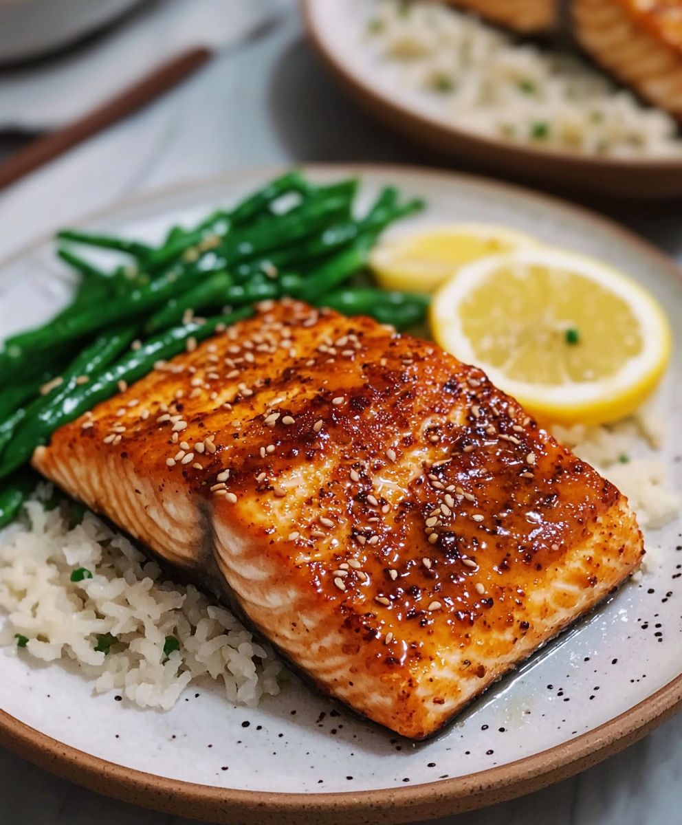 Crispy Gochujang Butter Salmon