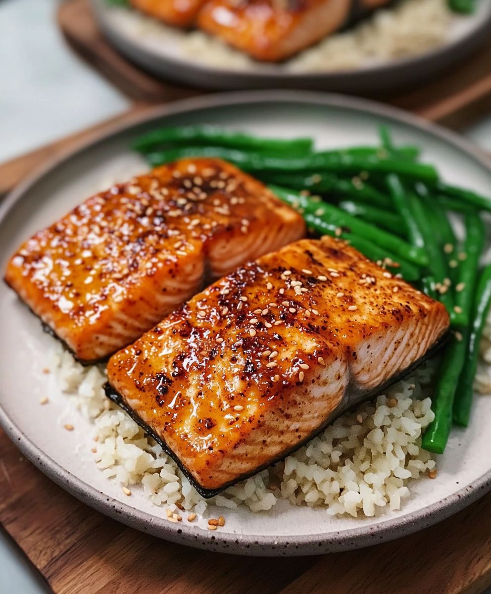 Crispy Gochujang Butter Salmon