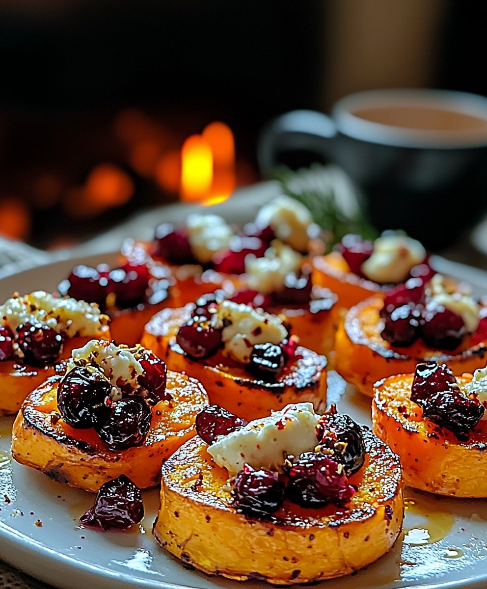 Sweet Potato Goat Cheese Rounds