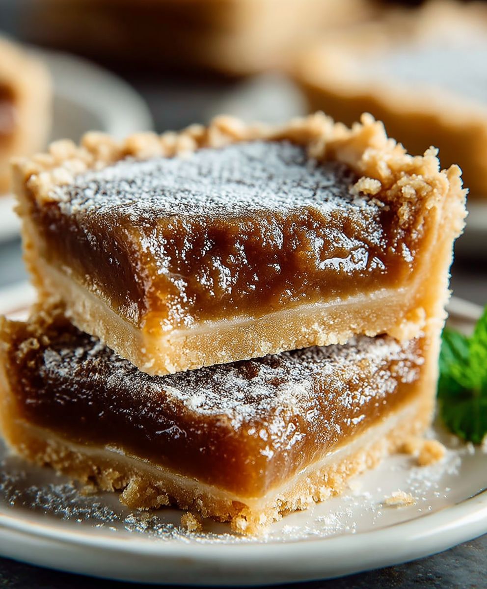 Brown Sugar Pie Squares