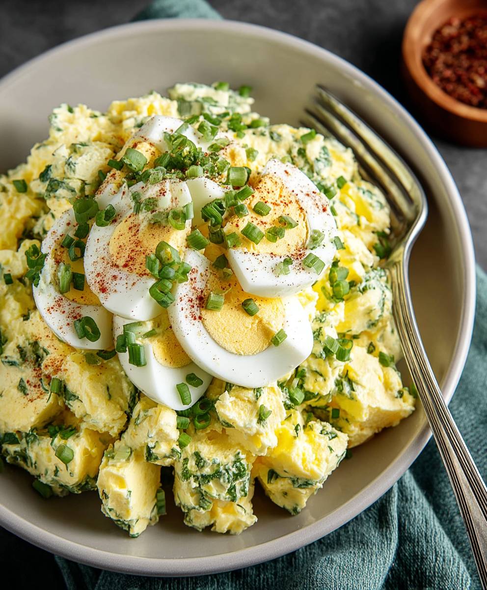 Healthy egg salad