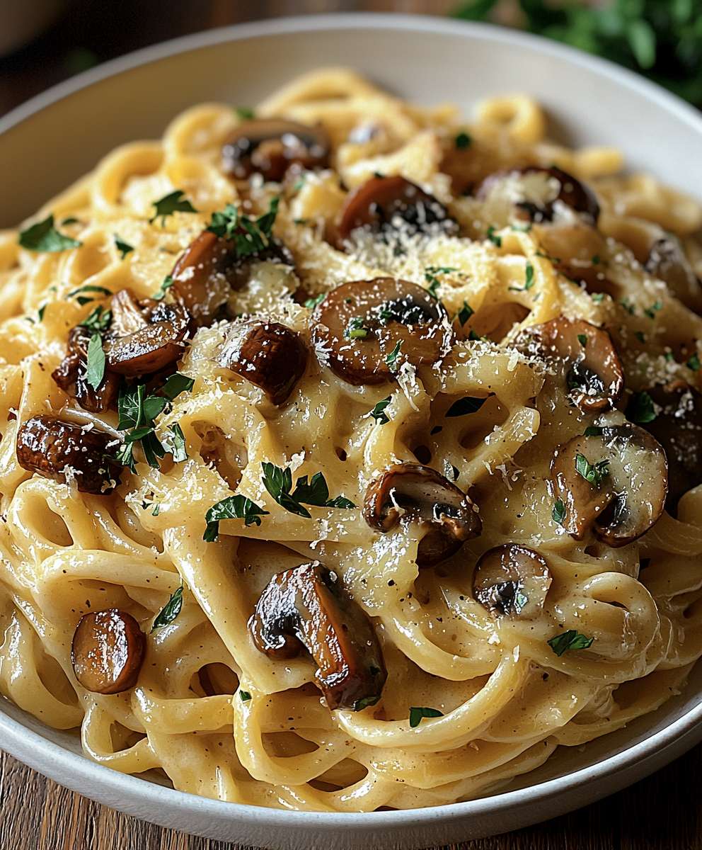 Leek Mushroom Gruyere Pasta