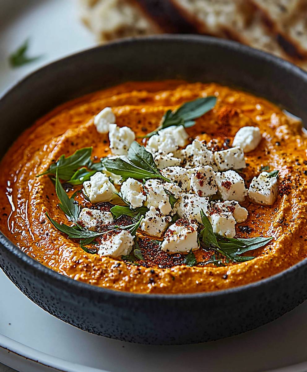 Paprika feta dip