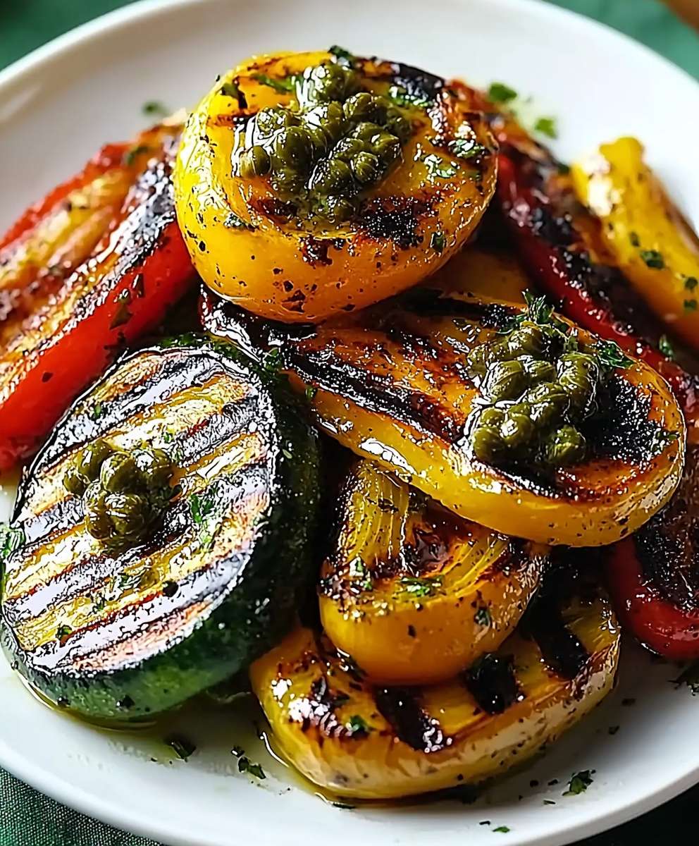 Grilled Nectarines Burrata Honey