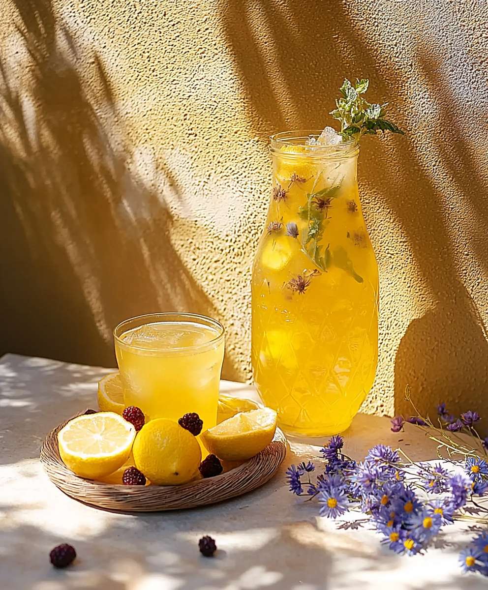 Wild flower berry lemonade