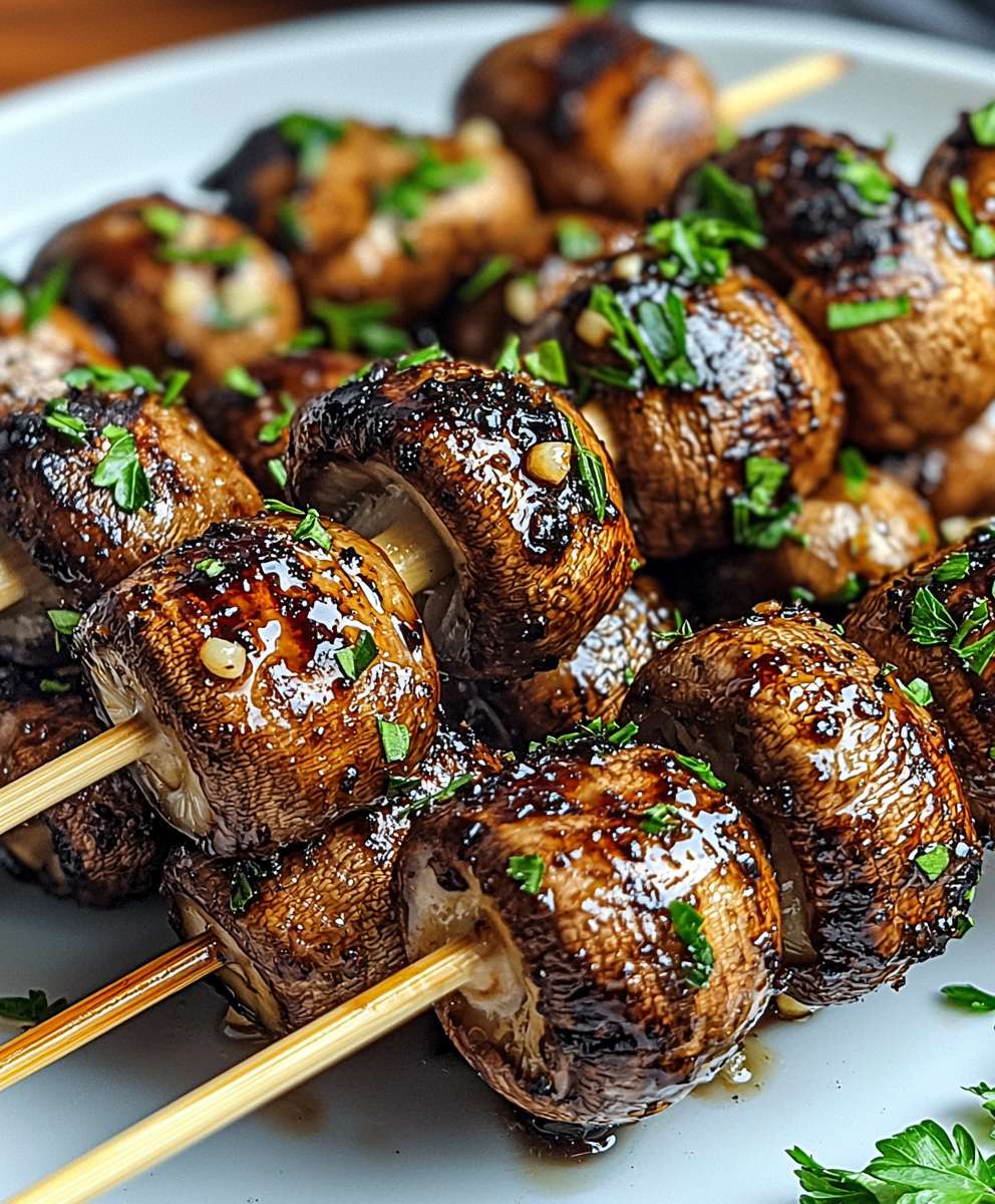 Grilled Mushroom Skewers