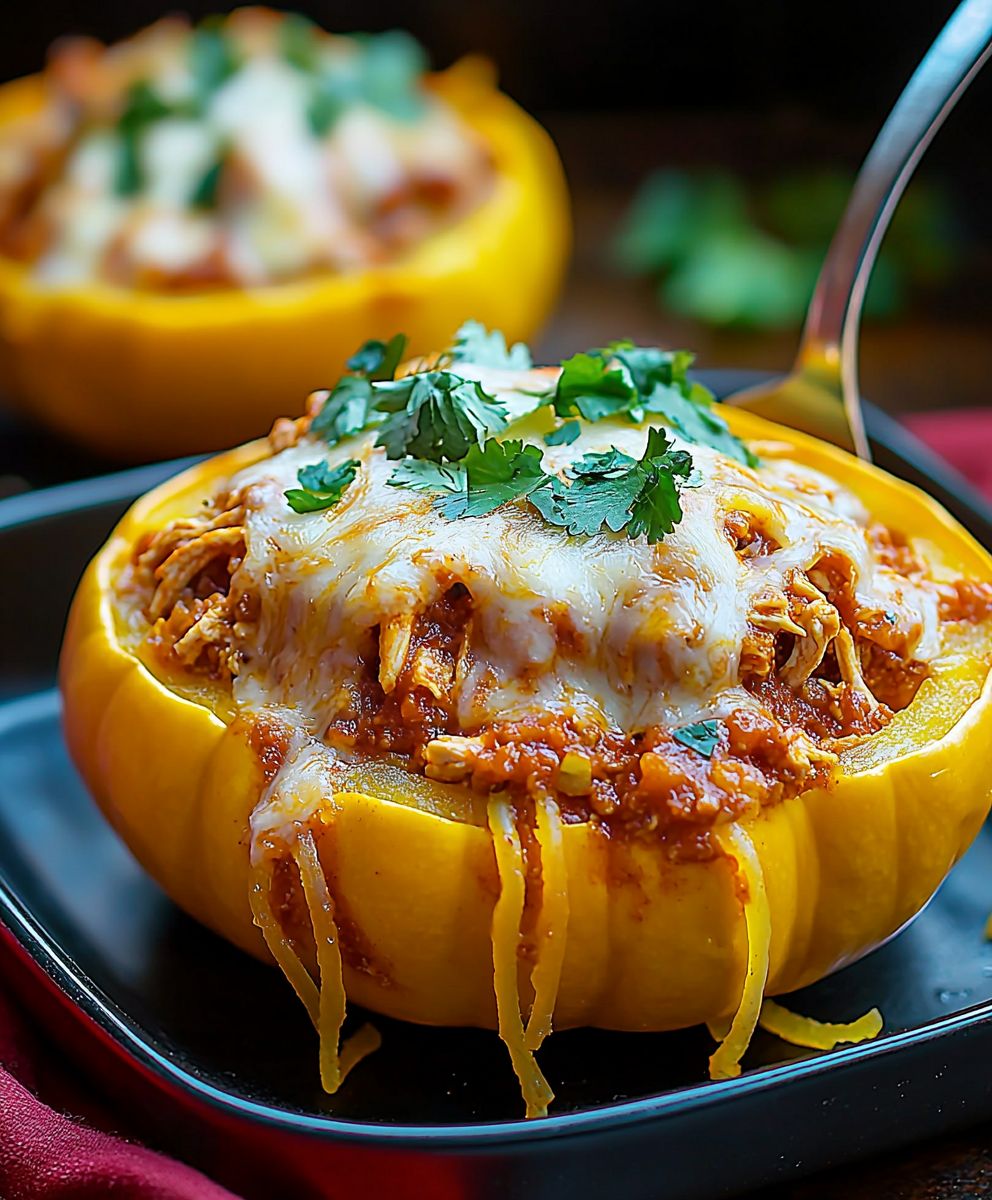Chicken Enchilada Spaghetti Squash