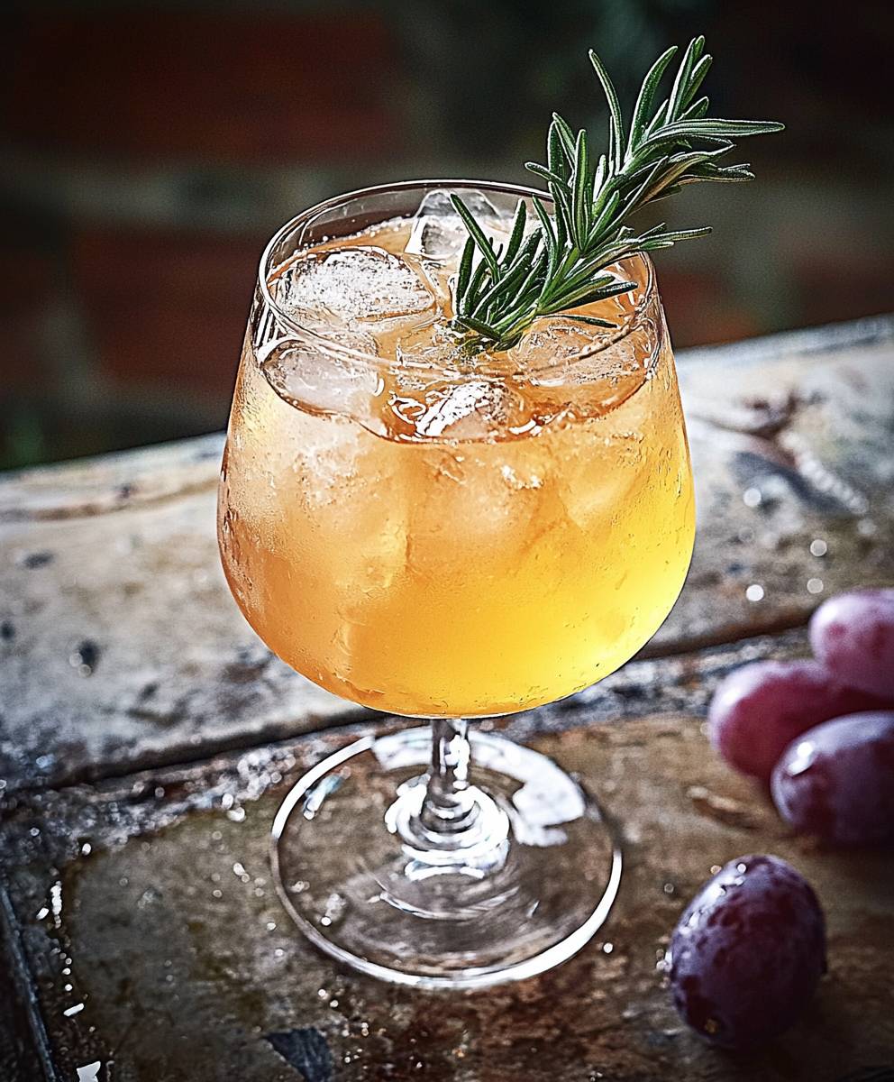 Grape Rosemary Alcohol Free Cocktail
