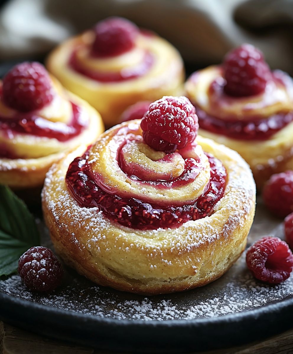 Raspberry Cinnamon Rolls