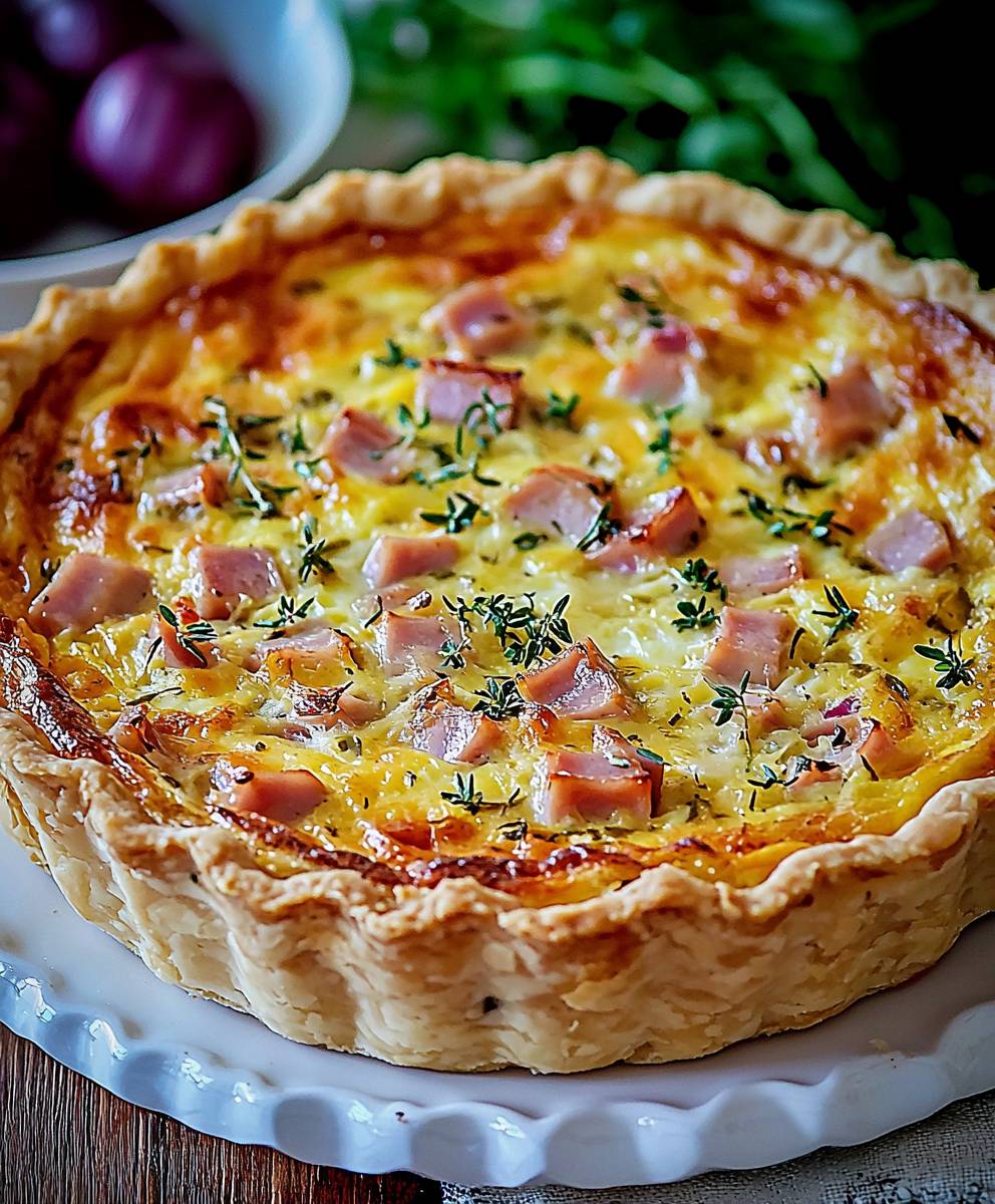 Ham and Cheese Quiche