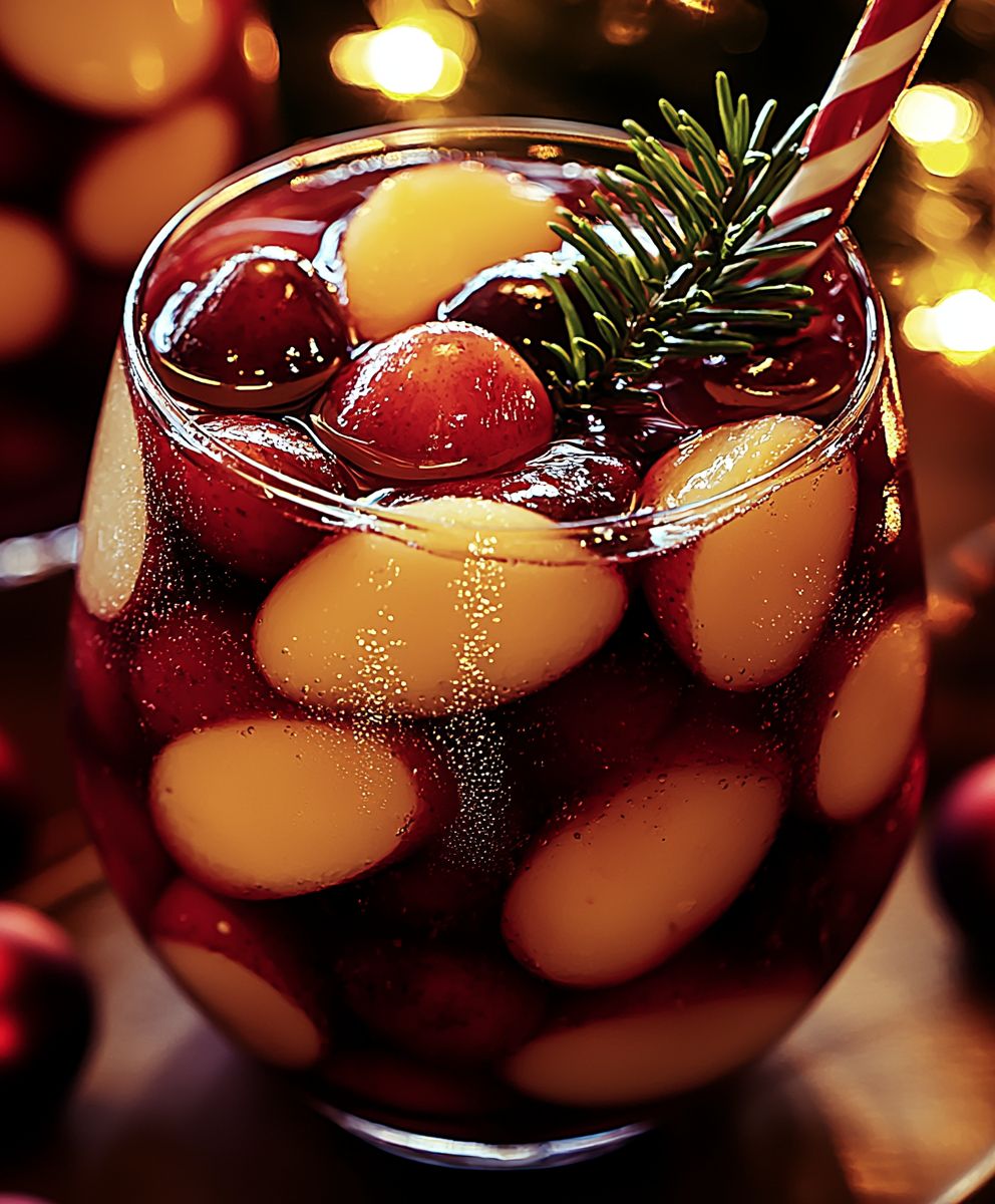 Christmas non alcoholic sangria