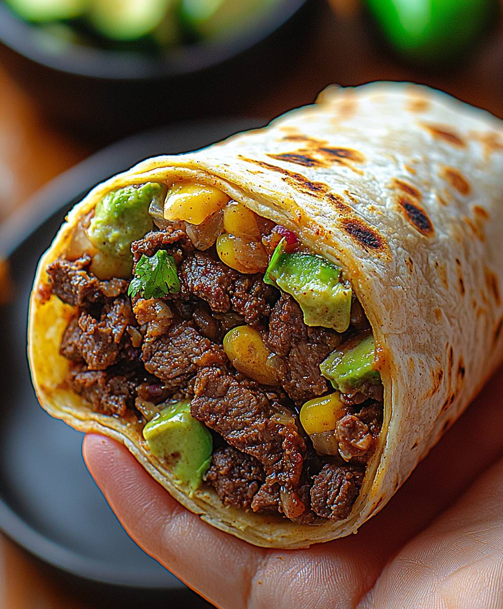 Beef burritos