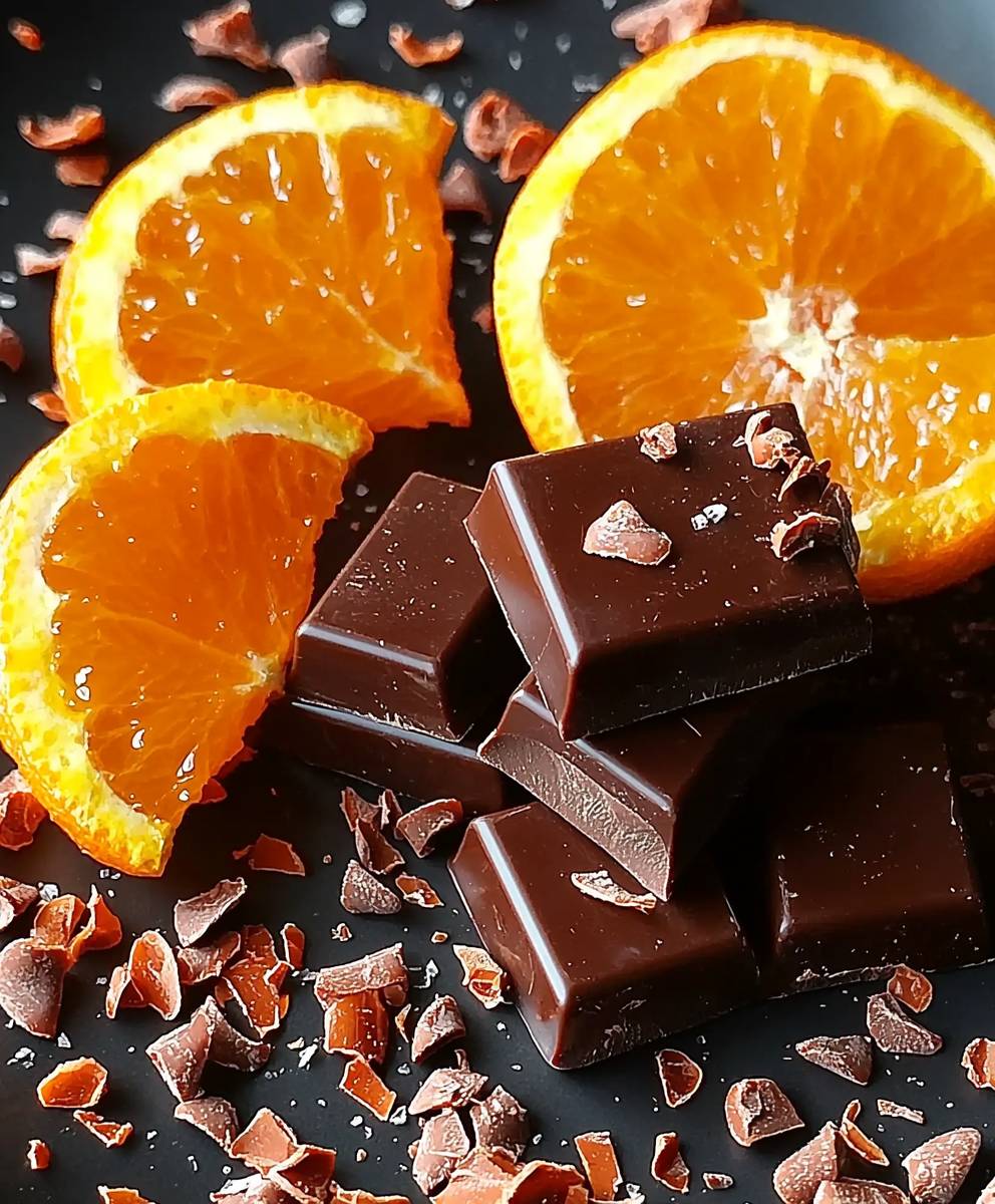 Orange dark chocolate