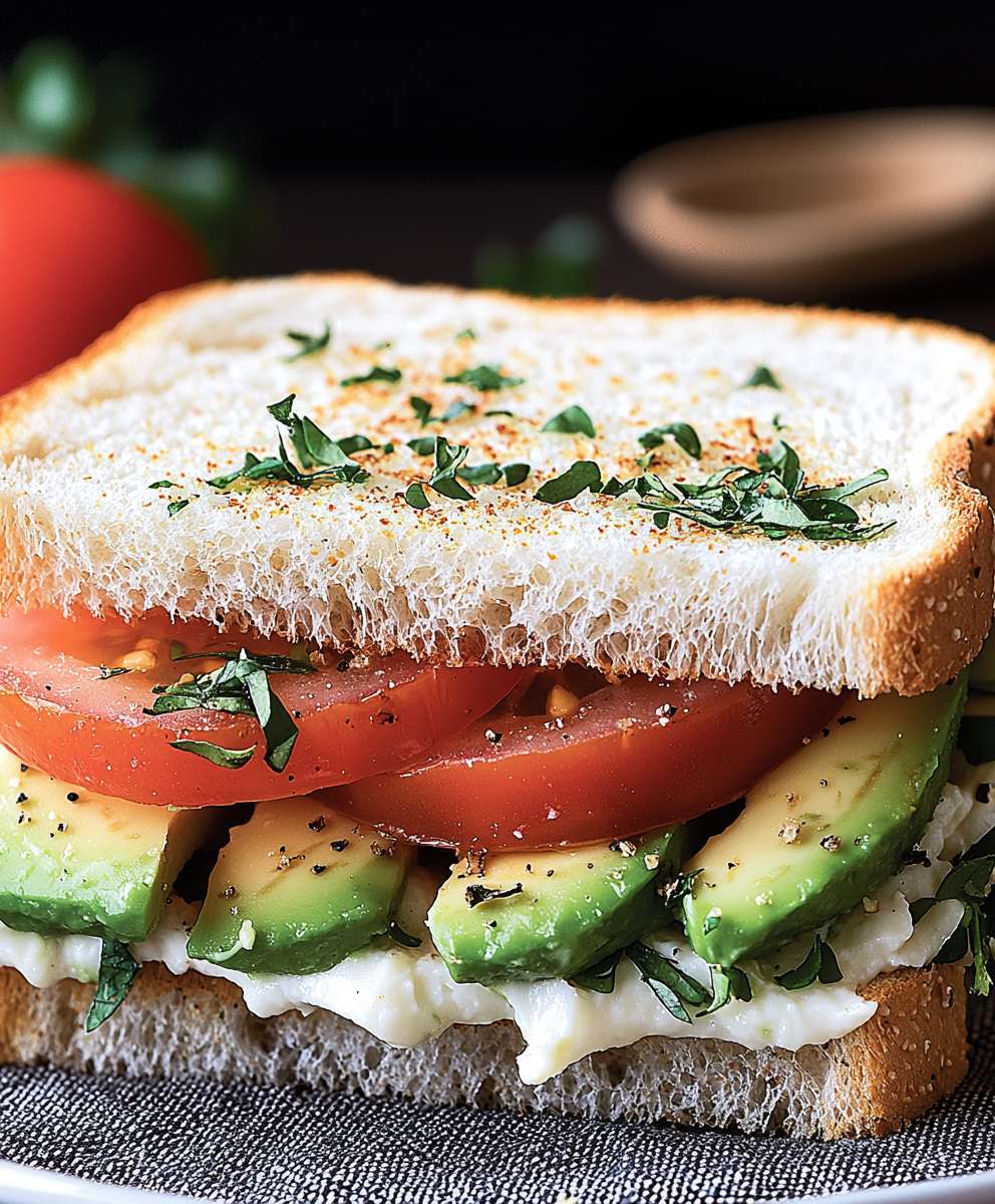 Tomato Avocado Sandwich