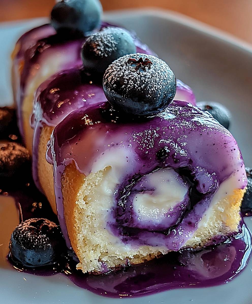 Blueberry cheesecake rolls