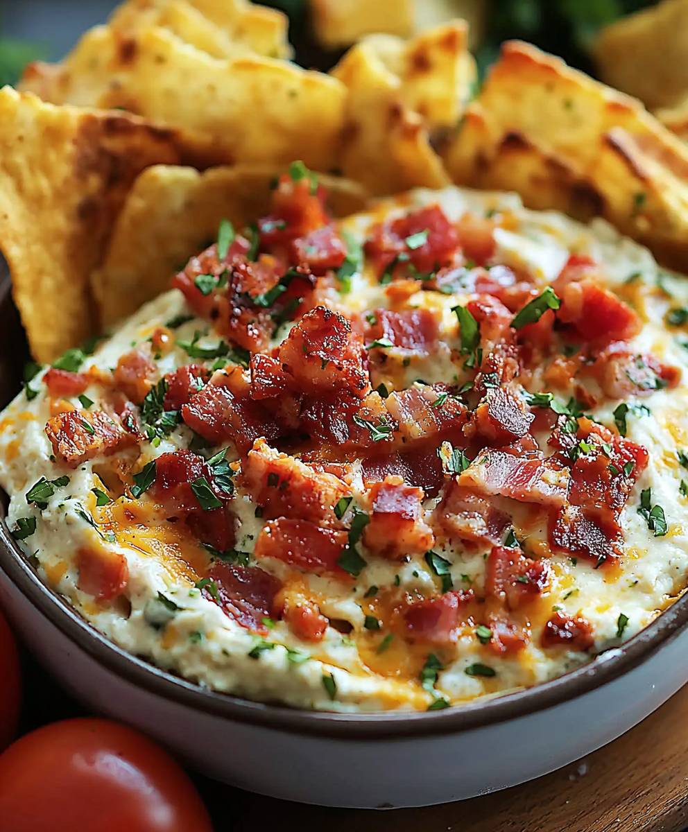 BLT dip appetizer