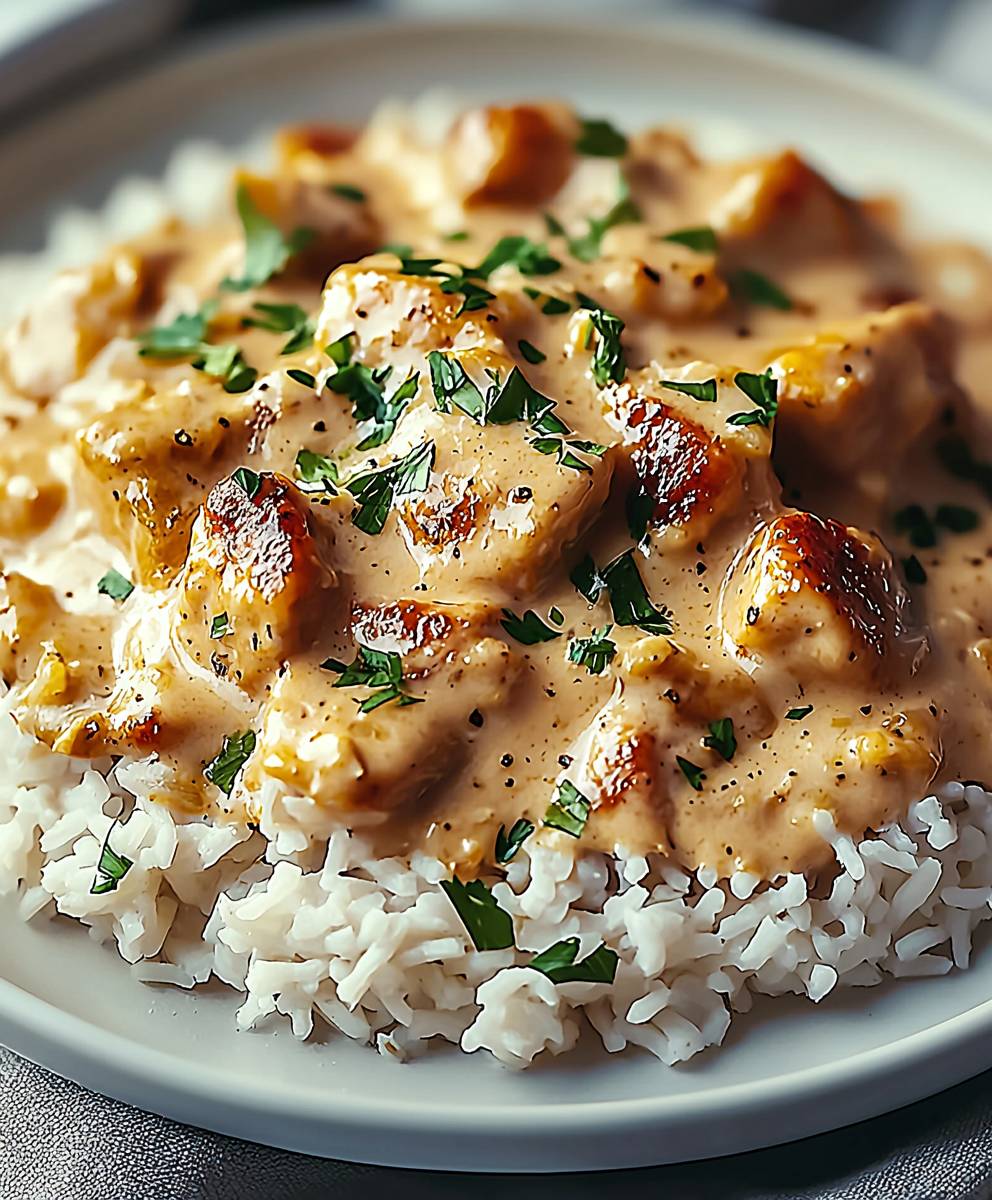 Smothered Chicken and Rice