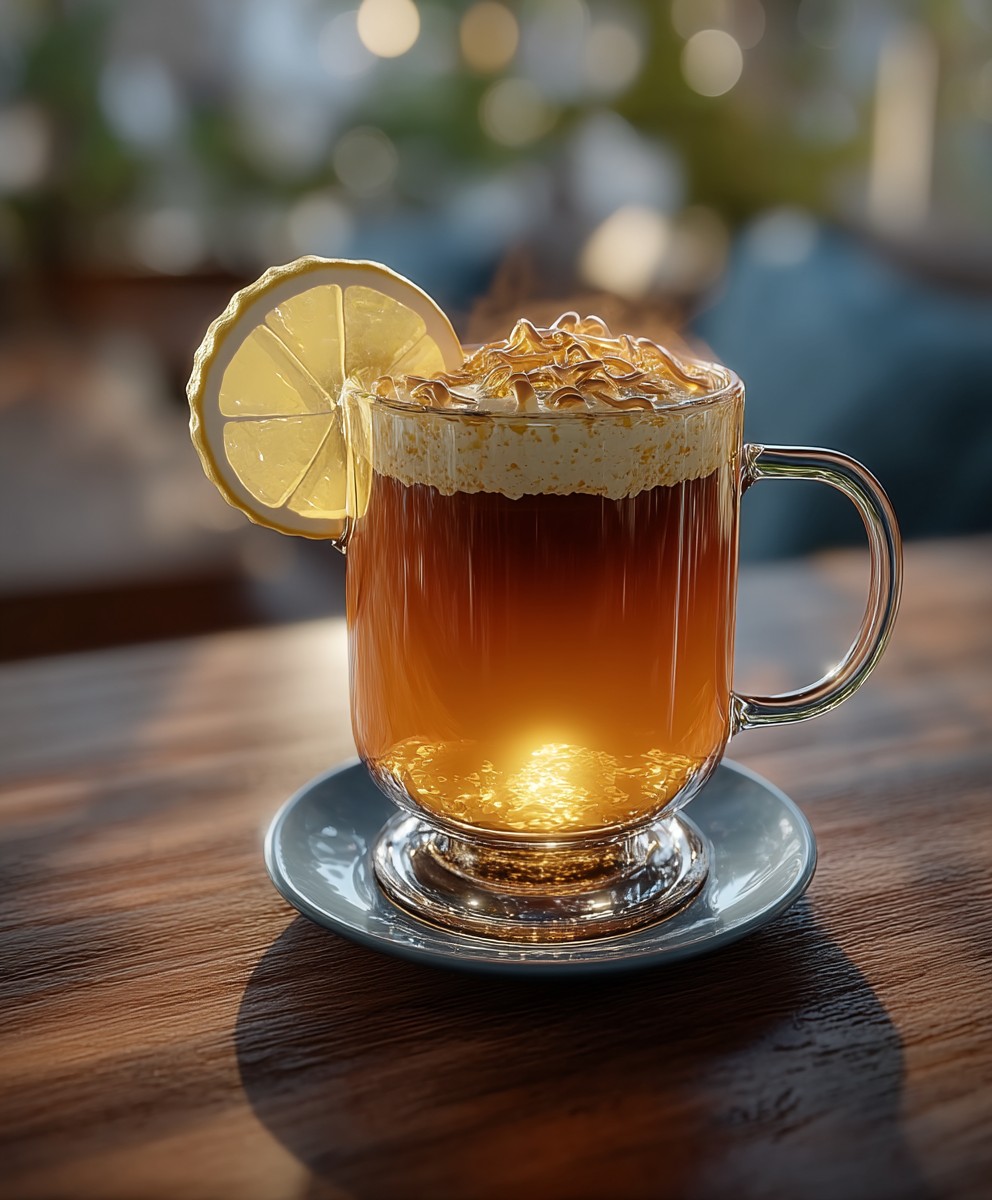 Hot caramel grog