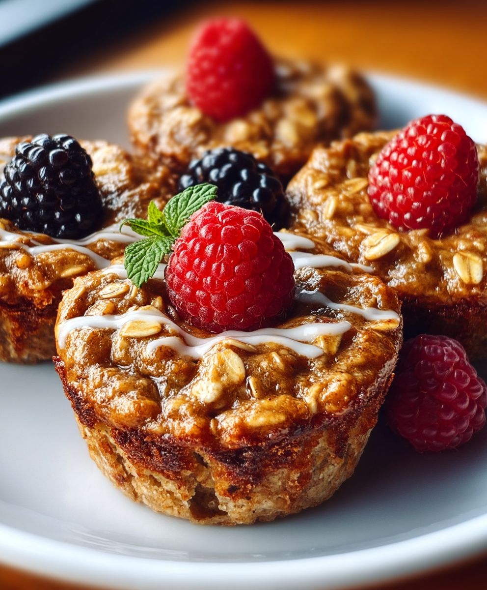Baked oatmeal muffins