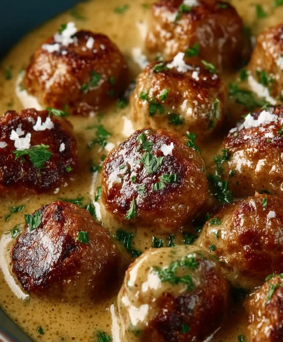 Dijon Gravy Meatballs
