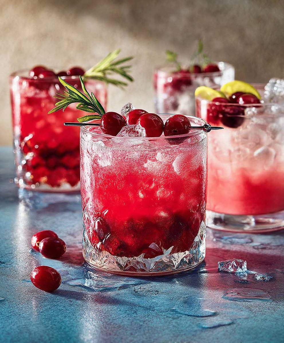 Cranberry amaretto sour