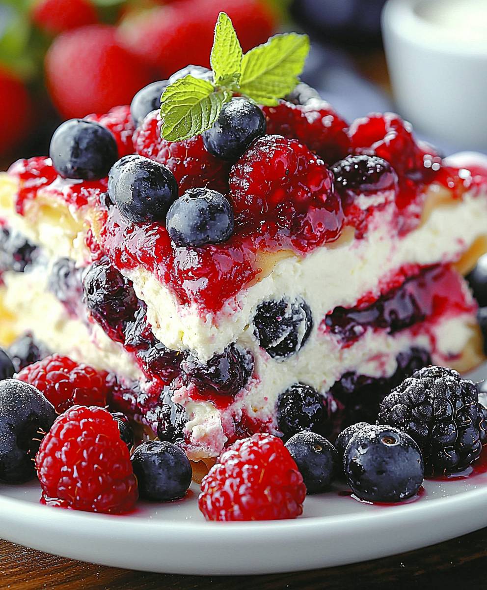 Summer Berry Lasagna