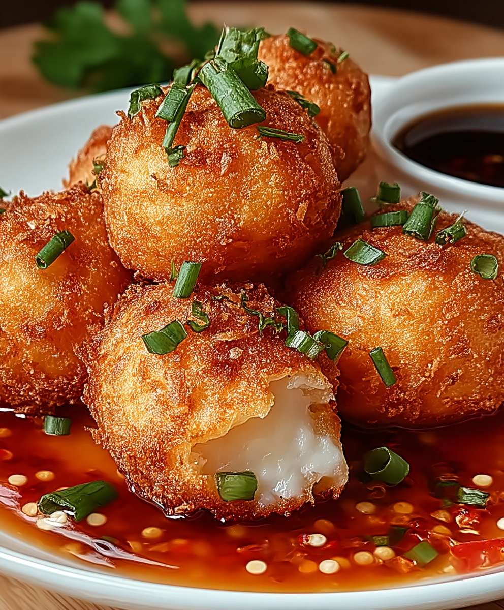 Shrimp balls chili sauce