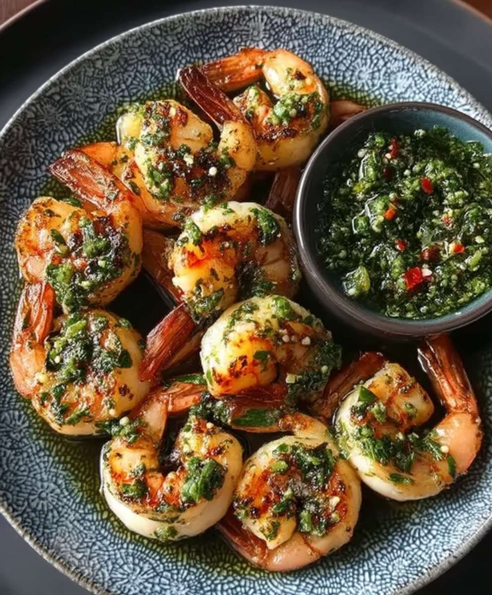 Chimichurri Shrimp Skewers