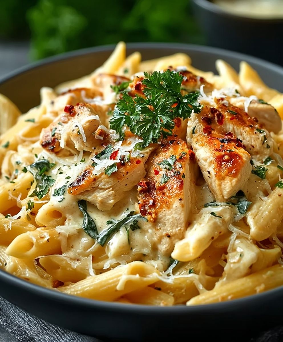 Creamy Garlic Chicken Pasta