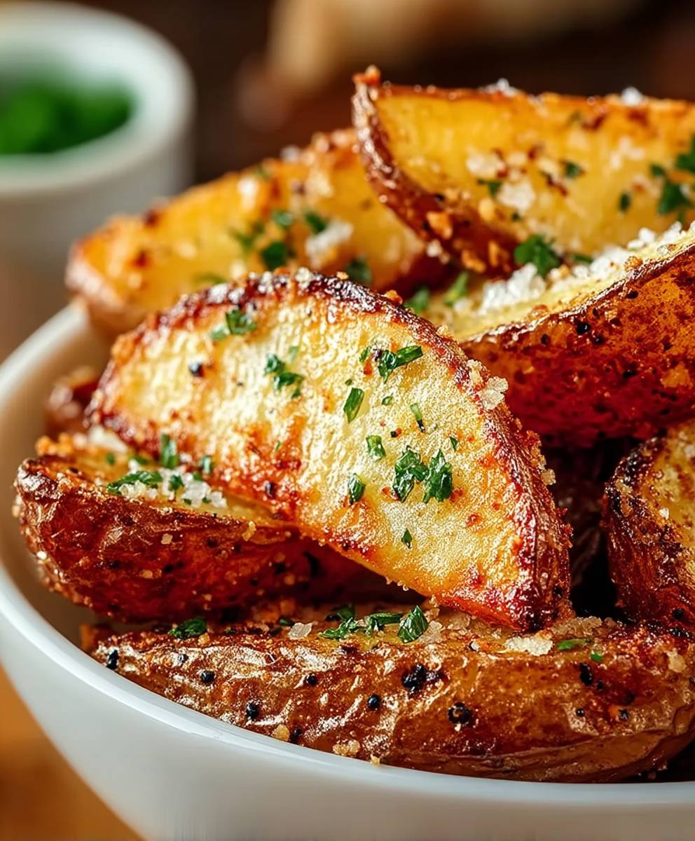 Garlic Parmesan Potato Wedges