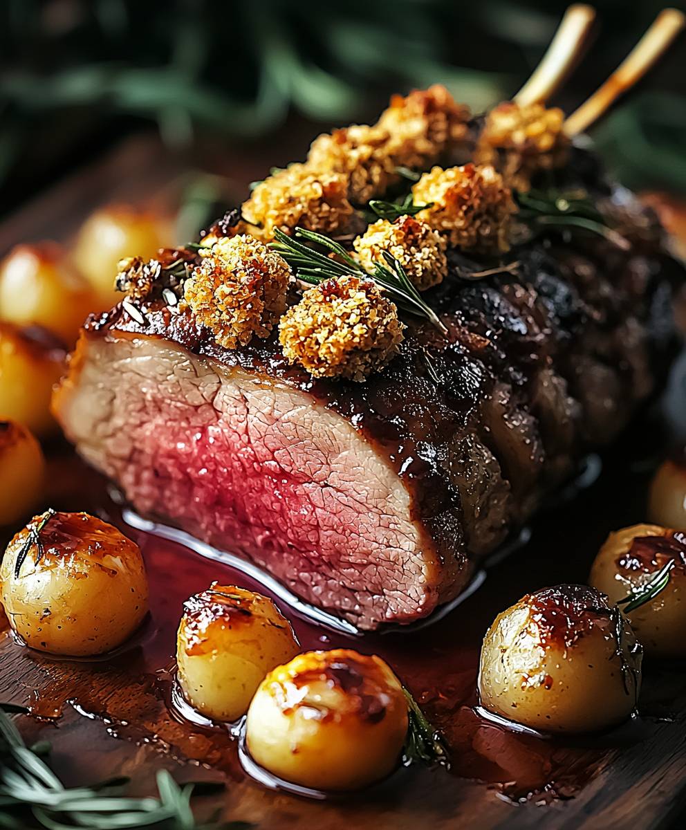 Rosemary Crumbed Rack Lamb