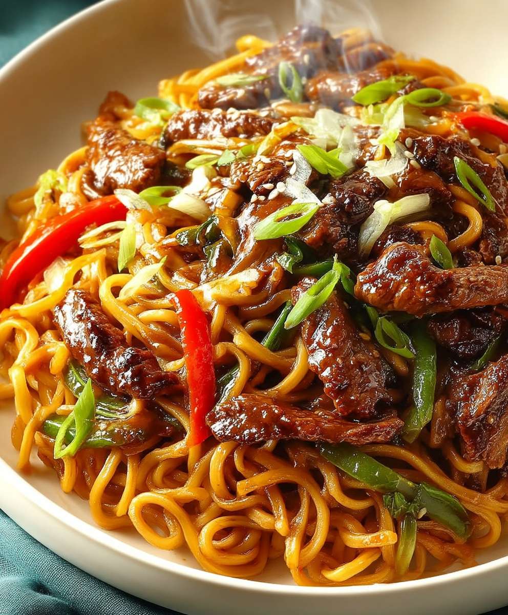 Beef stir fry noodles