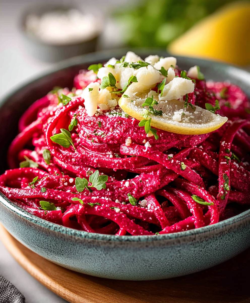 Beet pasta sauce