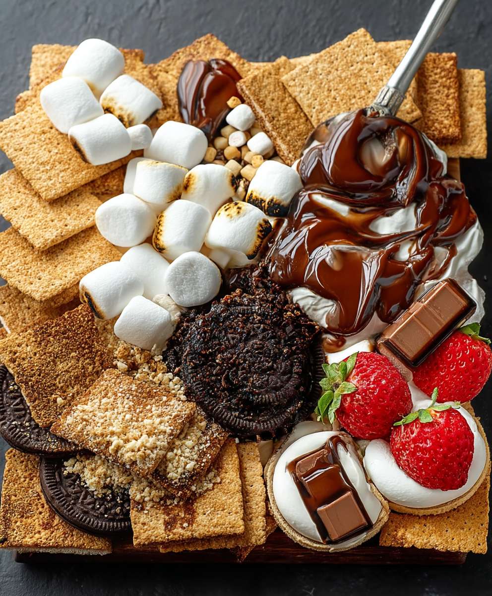 Smores dessert board