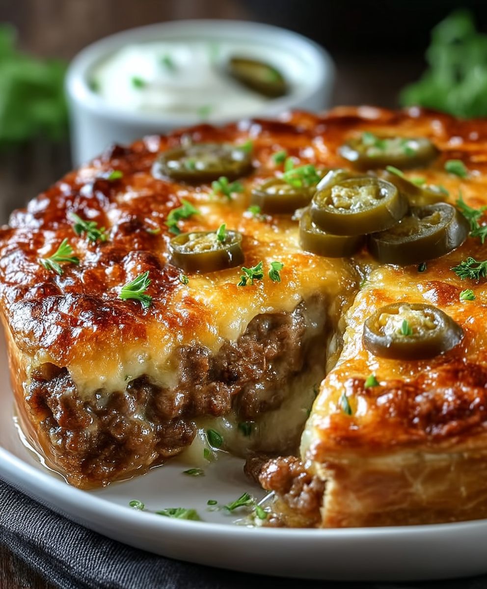 Italian beef sausage pie