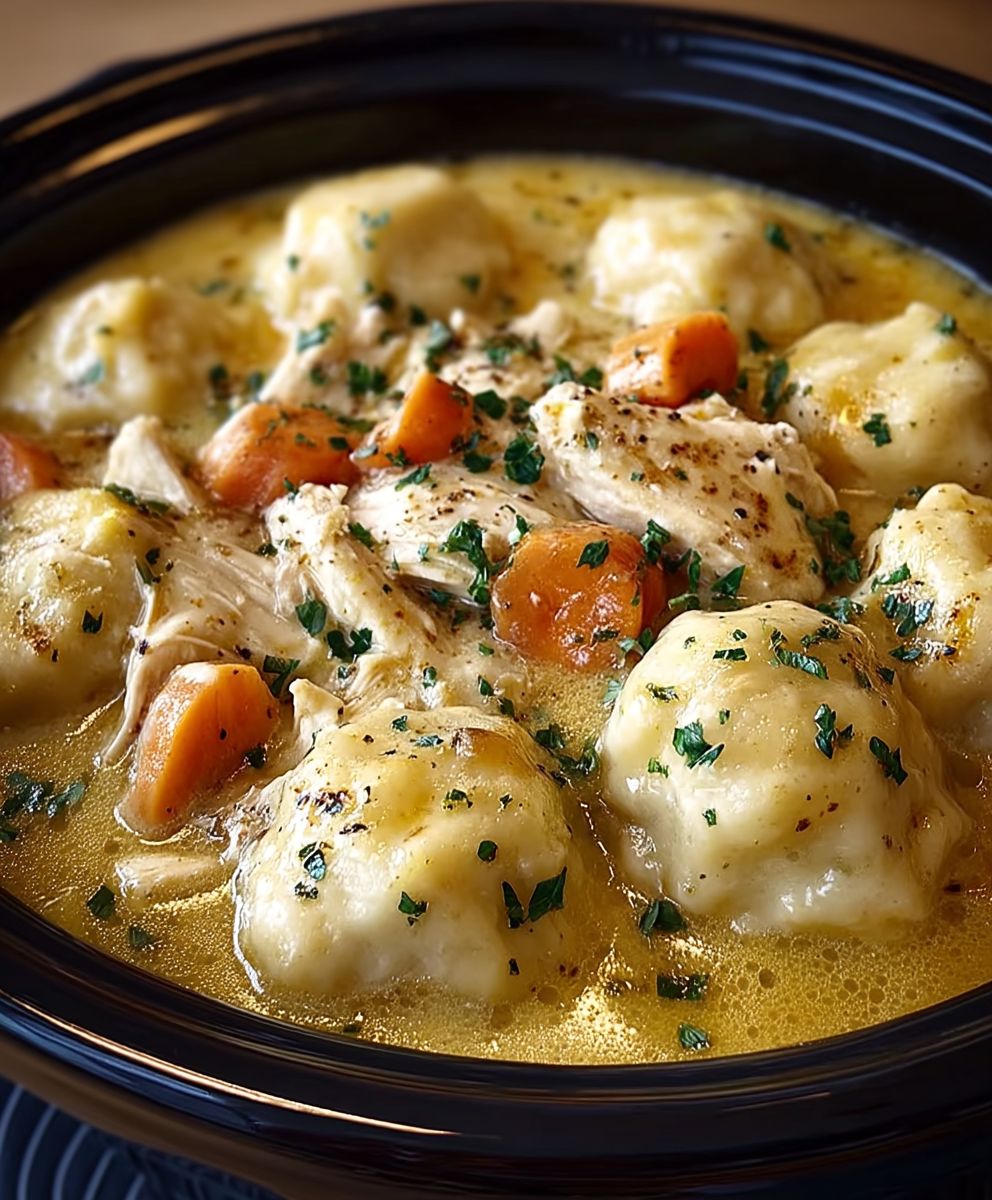 Crockpot chicken and dumplings