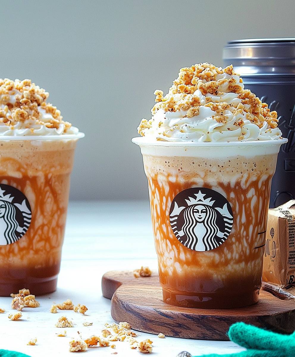 Caramel Ribbon Crunch Frappuccino