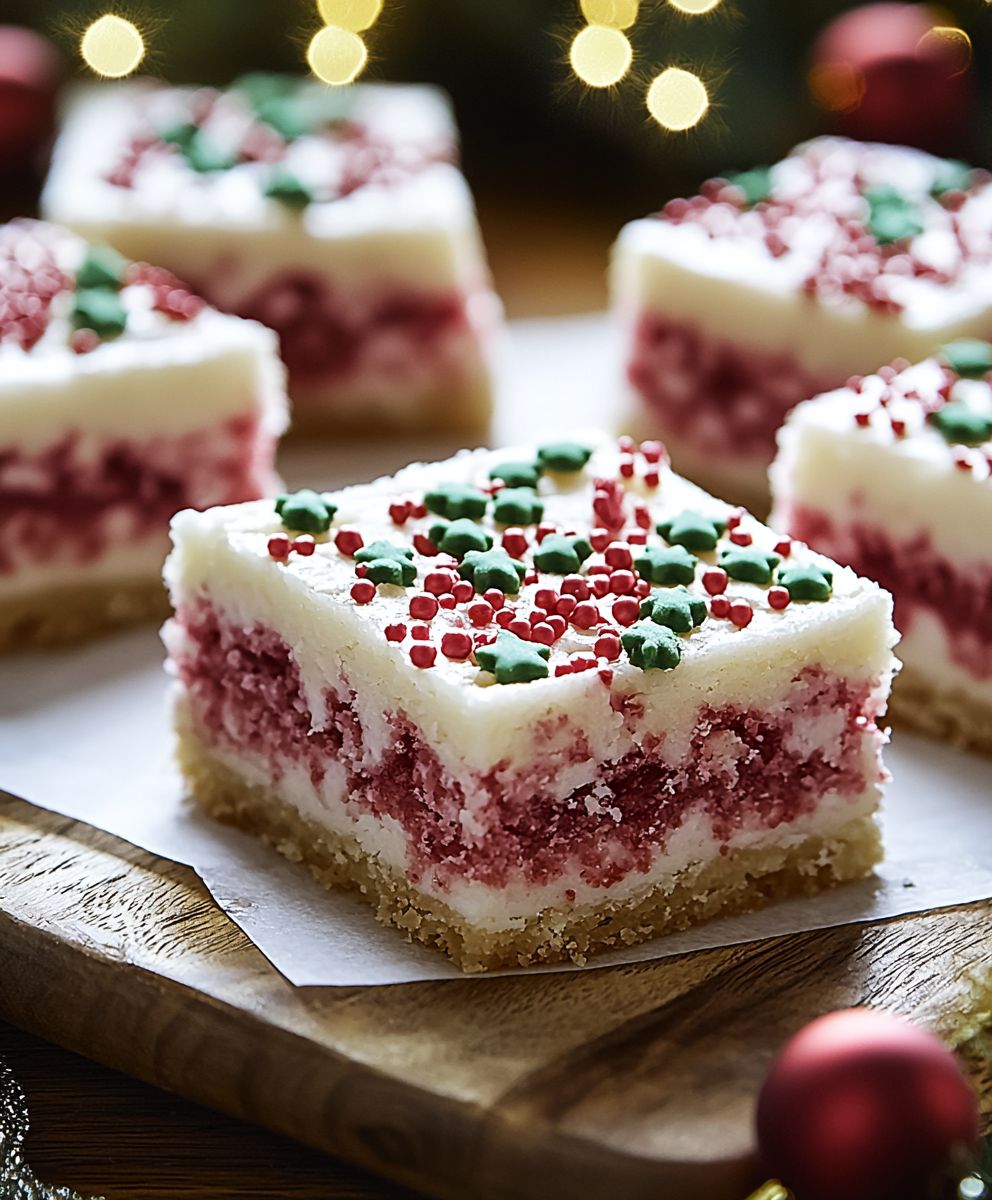 Christmas sugar cookie bars