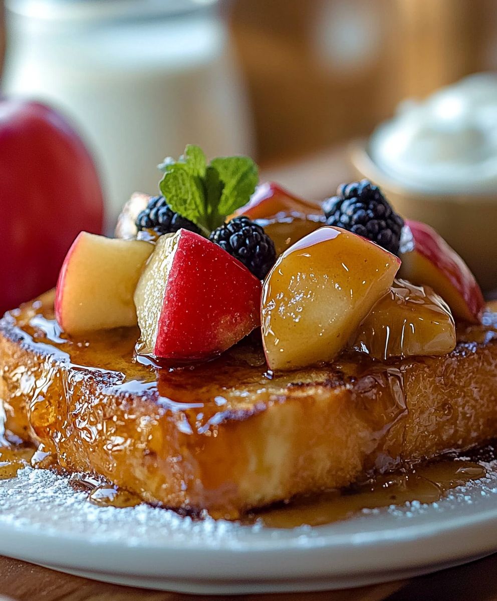 Caramel Apple French Toast