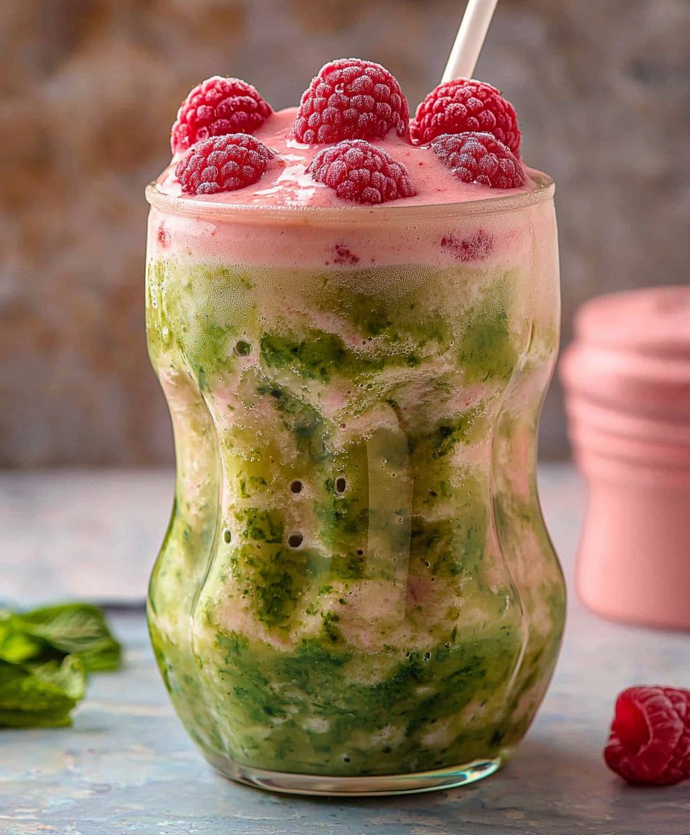 Raspberry Iced Matcha