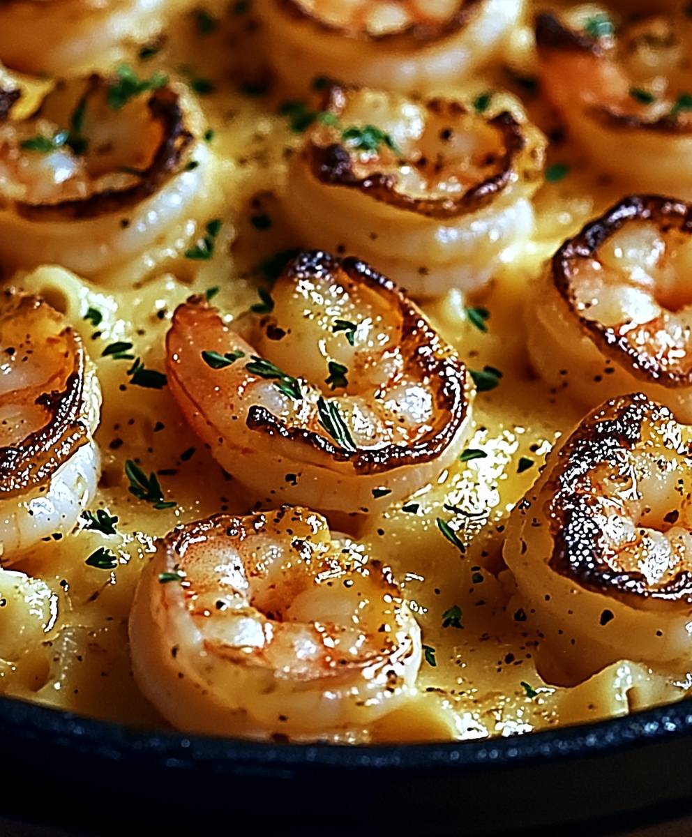 Shrimp Scampi Pasta Bake