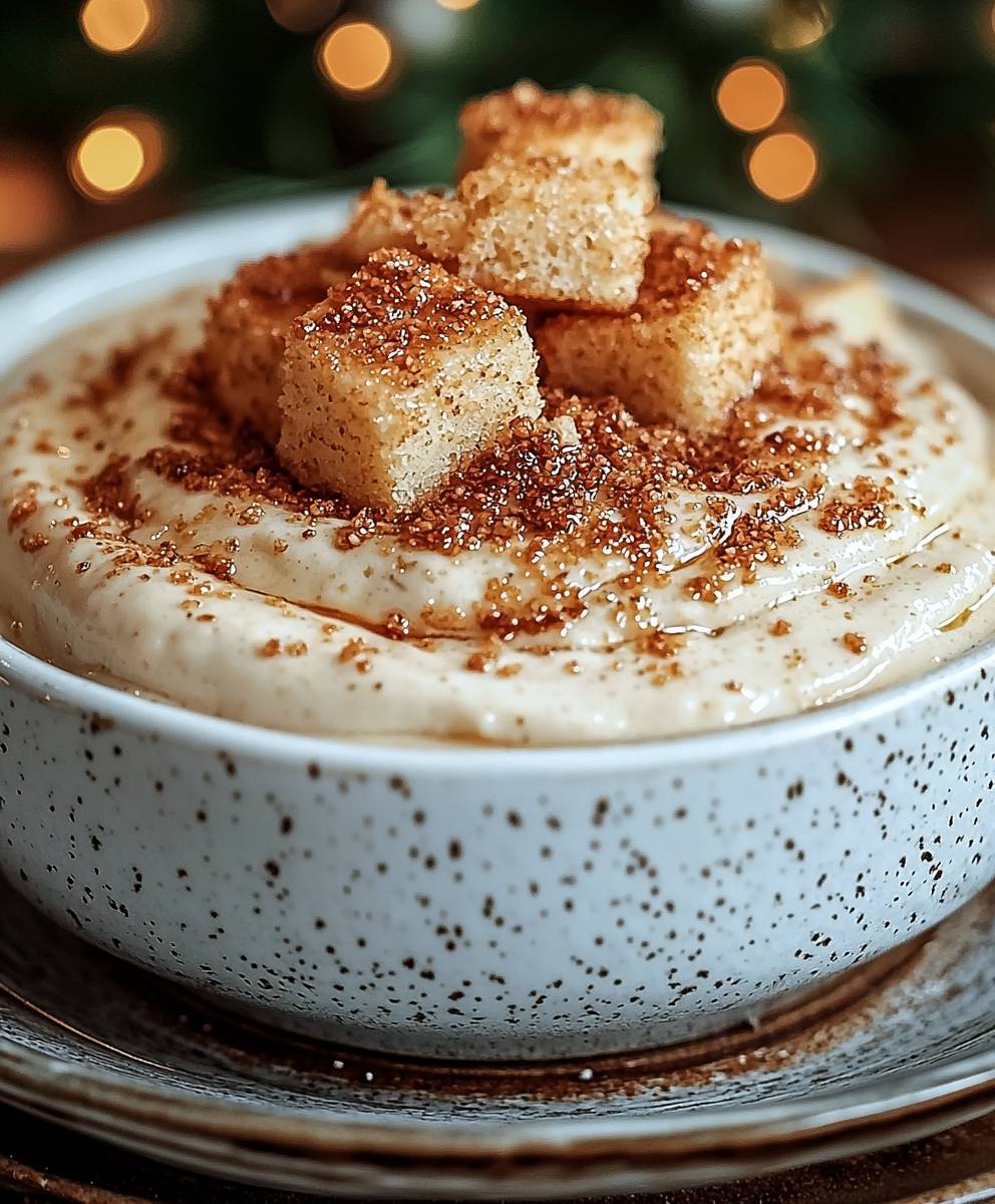 Eggnog cookie dip