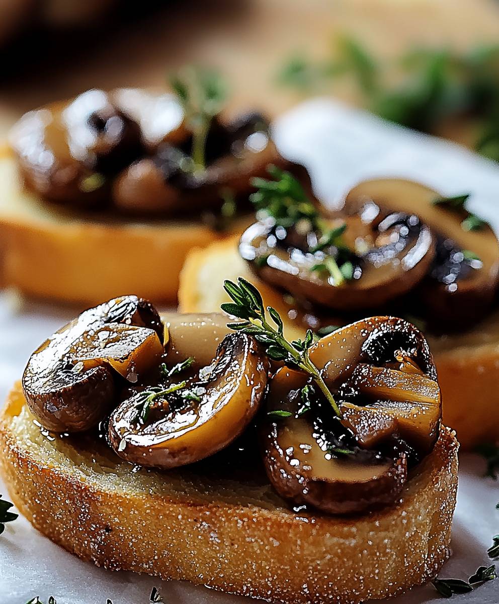 Mushroom Crostini