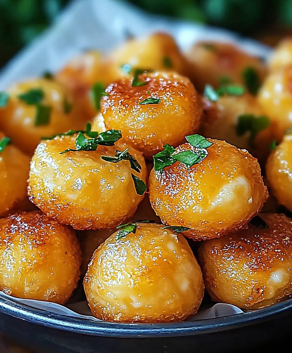 Keto fried cheese balls